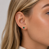 Silver Crystal Birthstone Earrings