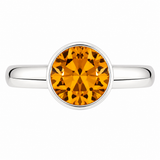 Silver Crystal Birthstone Ring