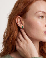Silver Crystal Birthstone Earrings