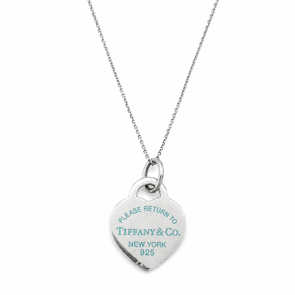 Tiffany & Co Return To Tiffany Blue Enamel Engraving Medium Heart