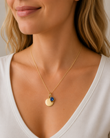 Gold Crystal Birthstone Necklace