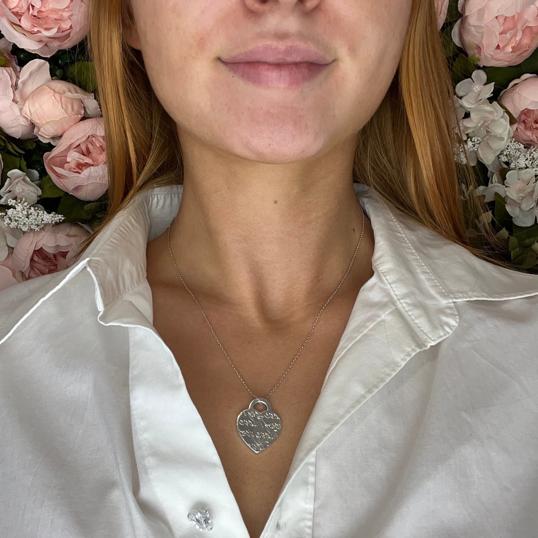 Tiffany & Co Notes I Love You Heart Tag Sterling Silver Pendant Tiffany & Co Notes I Love You Heart Tag Sterling Silver Pendant