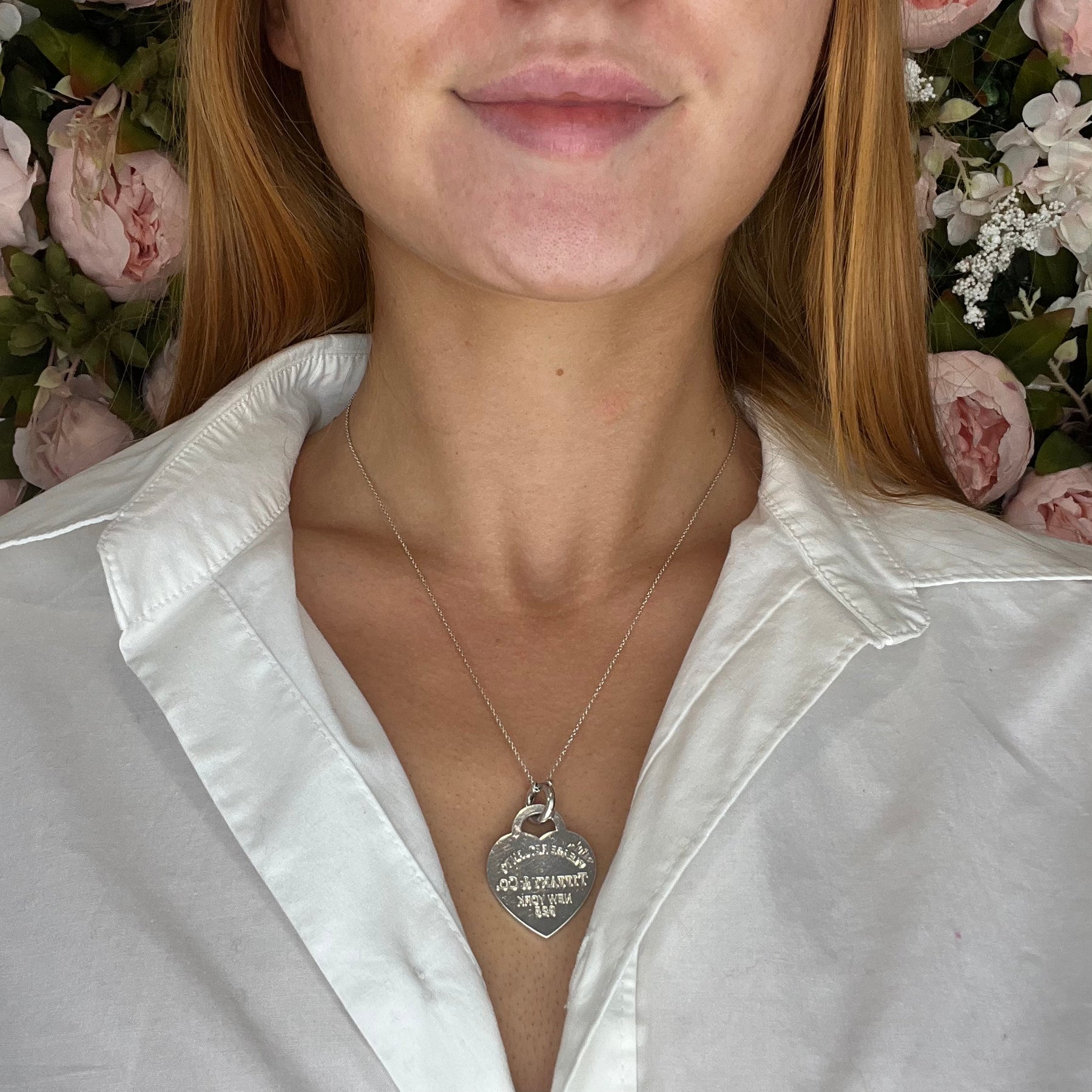 Tiffany Co Return To Tiffany Sterling Silver Large Heart Tag