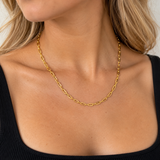 Gold Paperclip Chain Necklace