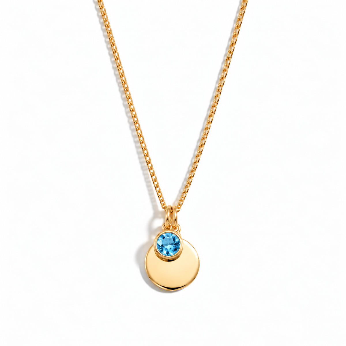 Gold Crystal Birthstone Necklace