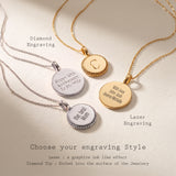 Gold Crystal Birthstone Necklace