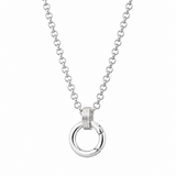Silver Charm Collector Necklace