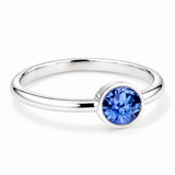 Silver Crystal Birthstone Ring
