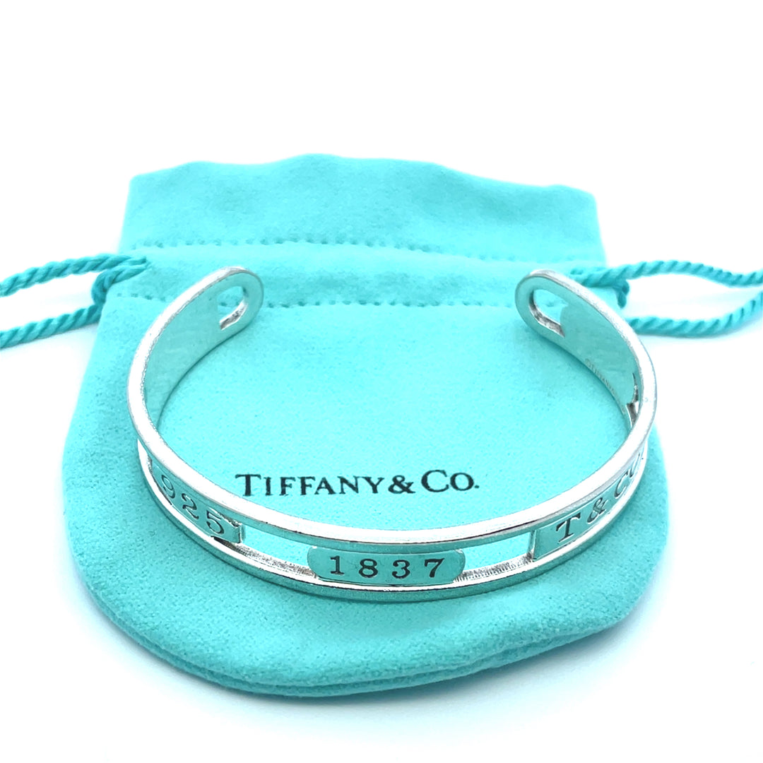 Tiffany & Co 1837 Sterling Silver 10mm Open Cuff Bangle – Foxhills