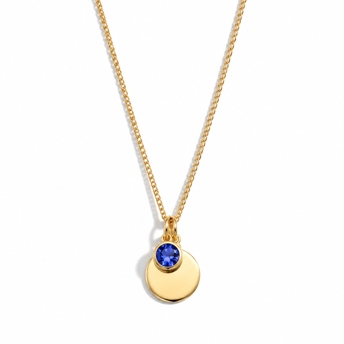 Gold Crystal Birthstone Necklace
