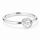 Silver Crystal Birthstone Ring