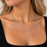 Silver Paperclip Chain Necklace