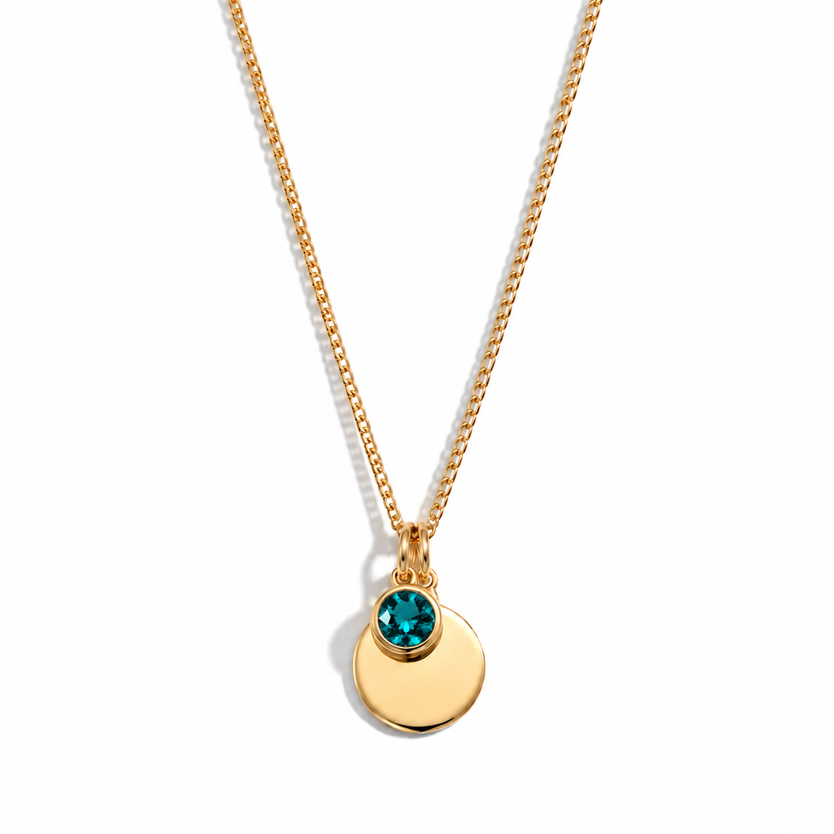 Gold Crystal Birthstone Necklace