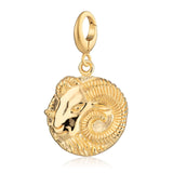 Gold Zodiac Charm - Lobster Clasp