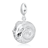 Silver Zodiac Charm - Lobster Clasp
