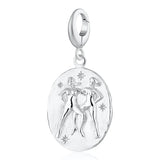Silver Zodiac Charm - Lobster Clasp