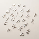 Silver Letter Charm
