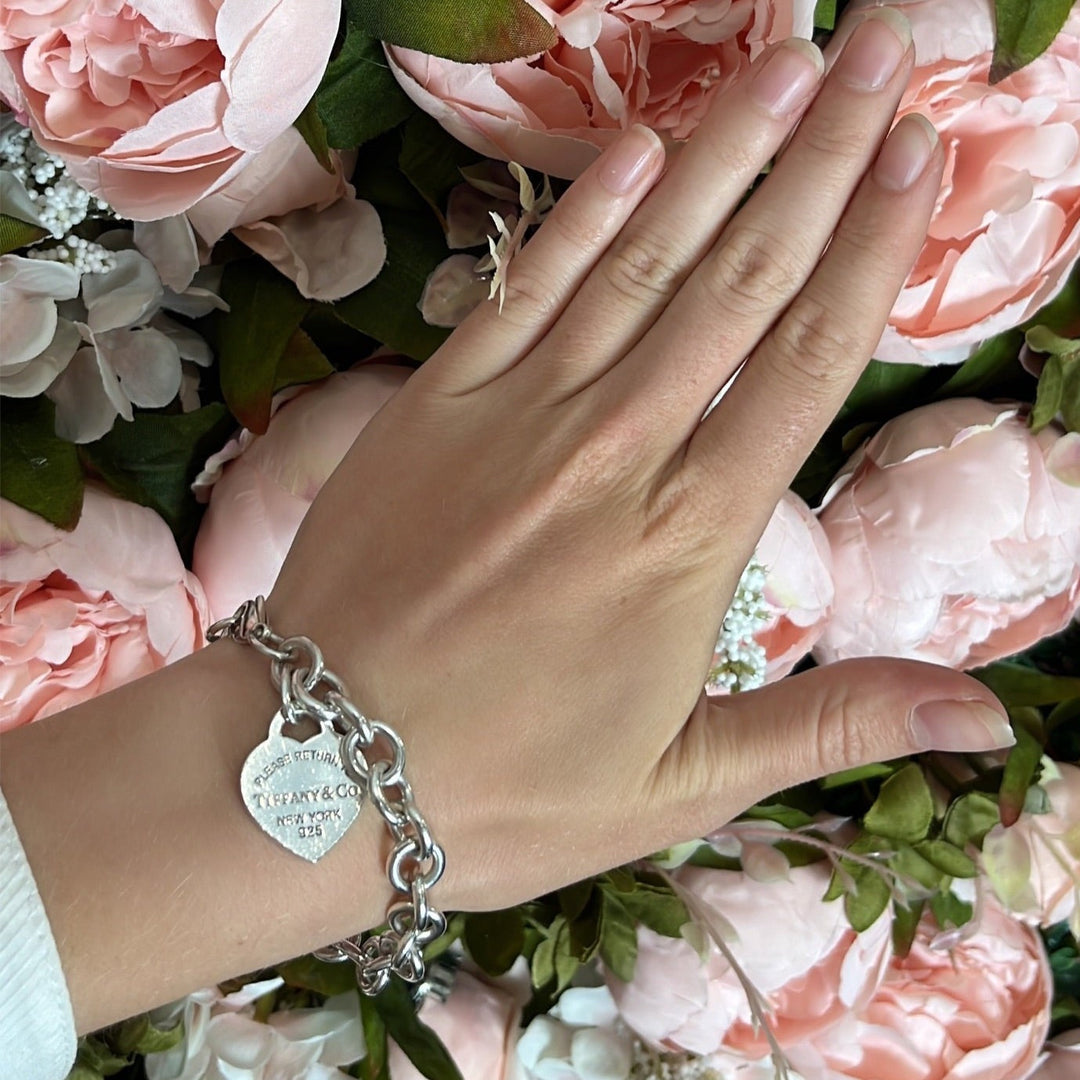 Wrist Tiffany Sterling Charms Tiffany Sterling Silver Heart Tag