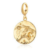 Gold Zodiac Charm - Lobster Clasp
