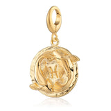 Gold Zodiac Charm - Lobster Clasp