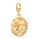 Gold Zodiac Charm - Lobster Clasp