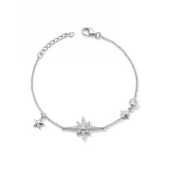 Silver North Star Bracelet