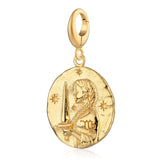 Gold Zodiac Charm - Lobster Clasp