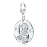 Silver Zodiac Charm - Lobster Clasp