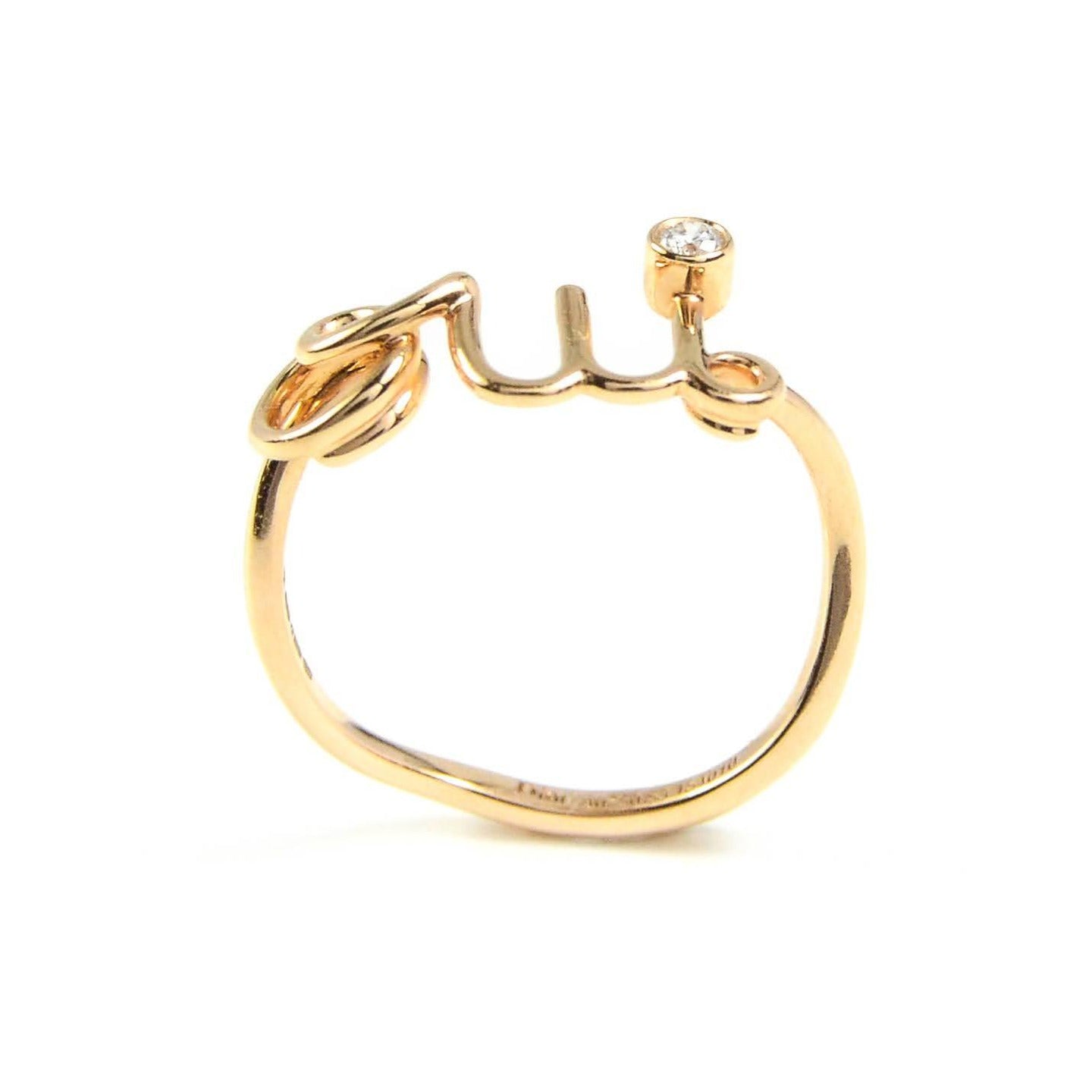 Dior Oui 1 Diamond 18k Rose Gold Ring Size 54 Dior  TLC